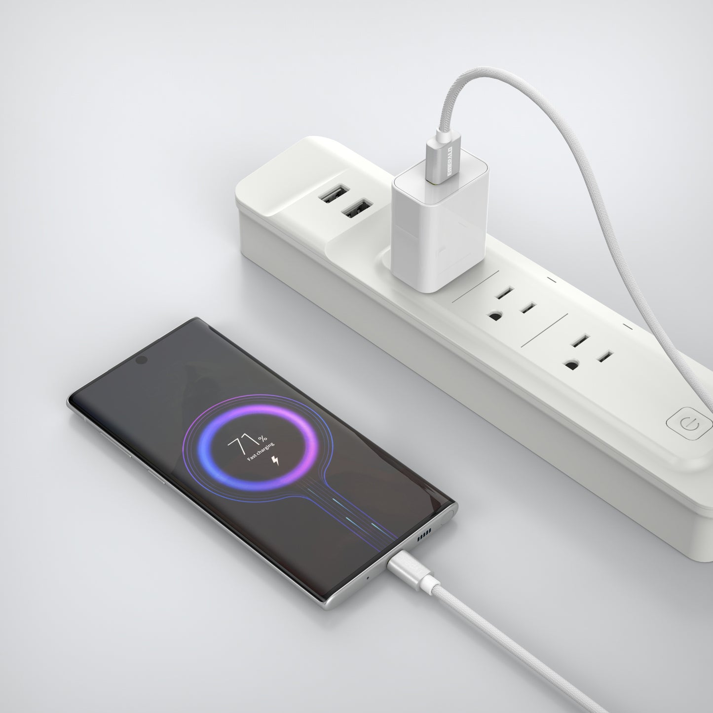 Emerald 10ft Braided USB-A to USB-C (Type-C), Fast Charging & Data Syncing Cable