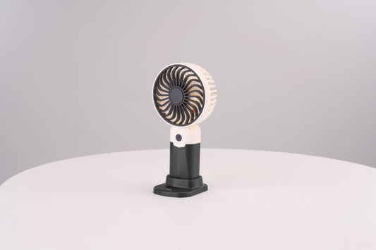 Emerald 2in1 Rechargeable Portable Handheld & Desktop Fan with Phone Holder, 3 Speed