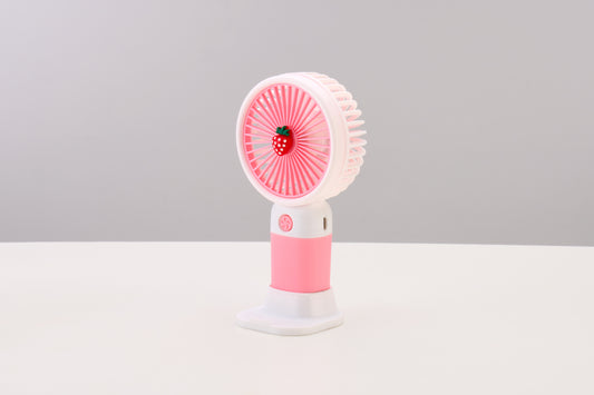 Emerald 2in1 Rechargeable Portable Handheld & Desktop Fan with Phone Holder, 3 Speed