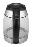1.8L Glass Electric Kettle w/Included Free Removable Tea Infuser, 5 Temperature Presets, Color Changing Lights