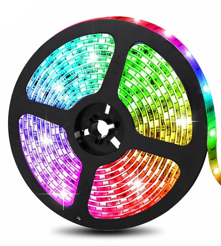 25 ft. Plug-In Smart Remote Controlled Integrated LED Color Changing Strip Light - 2500