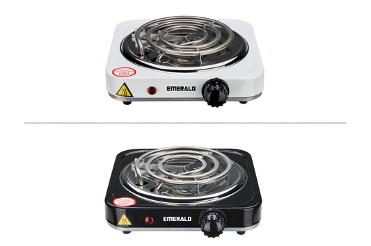 Emerald Compact & Portable, 1000W Electric Single Burner 5.5" Coil Stovetop