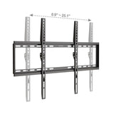 Brookstone Low Profile Fixed TV Wall Mount for 37"-86" TVs, Max 99 lbs, VESA 100x100 to 800x400mm