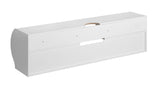 Emerald Modern Wall Mounted Entertainment Center with Cable Management, 120 lbs Weight Capacity