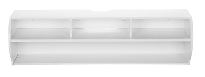 Emerald Modern Wall Mounted Entertainment Center with Cable Management, 120 lbs Weight Capacity