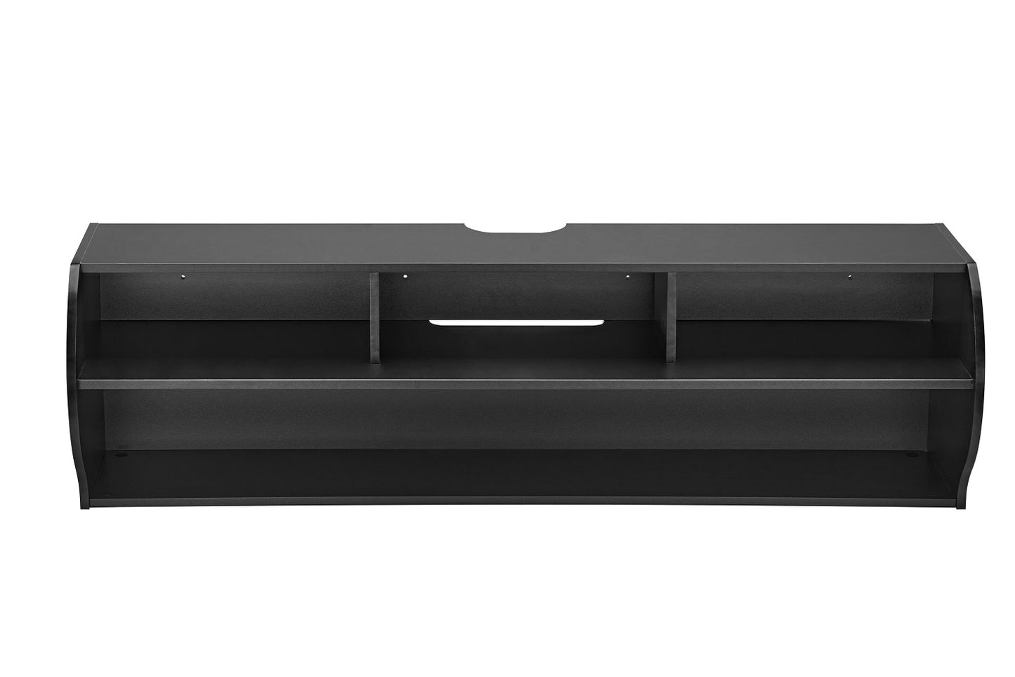 Emerald Modern Wall Mounted Entertainment Center with Cable Management, 120 lbs Weight Capacity