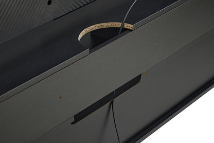 Emerald Modern Wall Mounted Entertainment Center with Cable Management, 120 lbs Weight Capacity