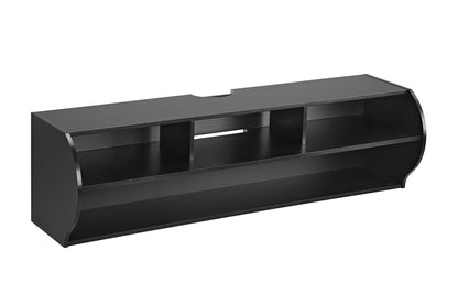 Emerald Modern Wall Mounted Entertainment Center with Cable Management, 120 lbs Weight Capacity