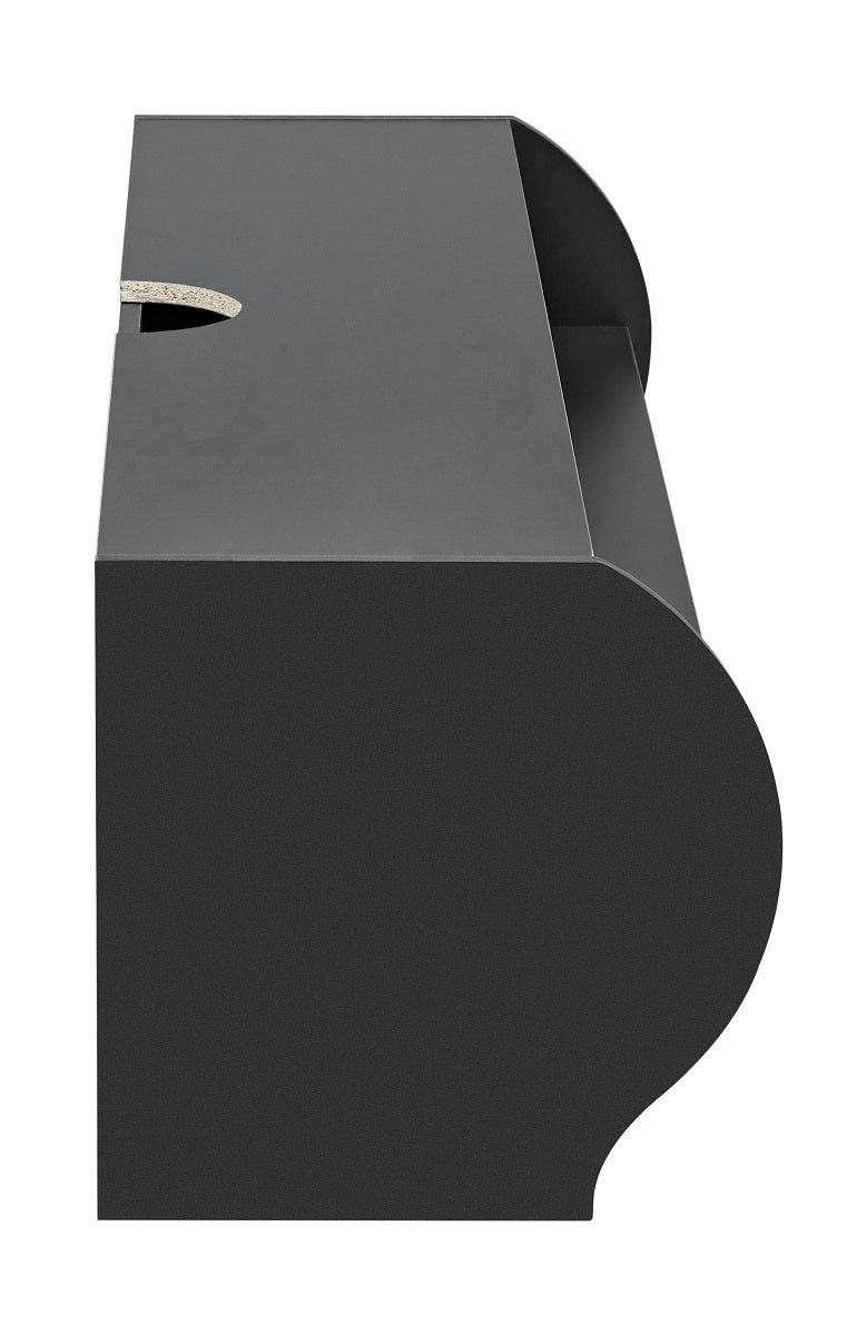 Emerald Modern Wall Mounted Entertainment Center with Cable Management, 120 lbs Weight Capacity