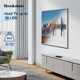 Brookstone Fixed TV Wall Mount for 26"-85" TVs, Max 99 lbs, VESA 50x50 to 600x400mm