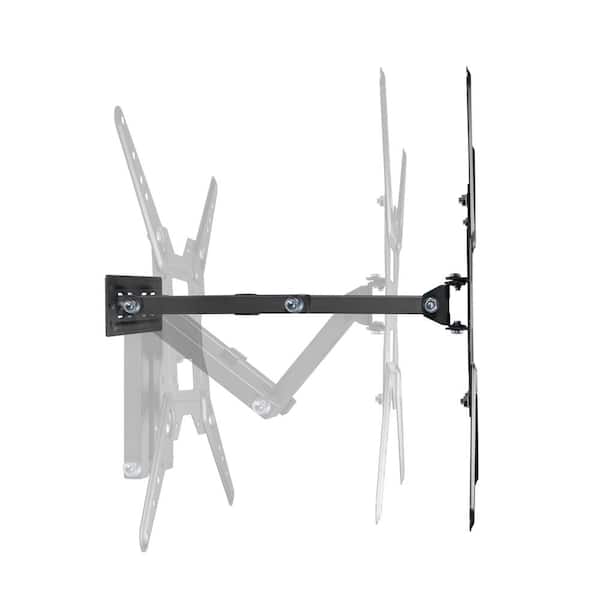 Rocky Full Motion Wall Mount for 17"-65" TVs, VESA 100x100-400x400mm, 77 lbs Capacity, Tilt & Swivel, with Cable Management
