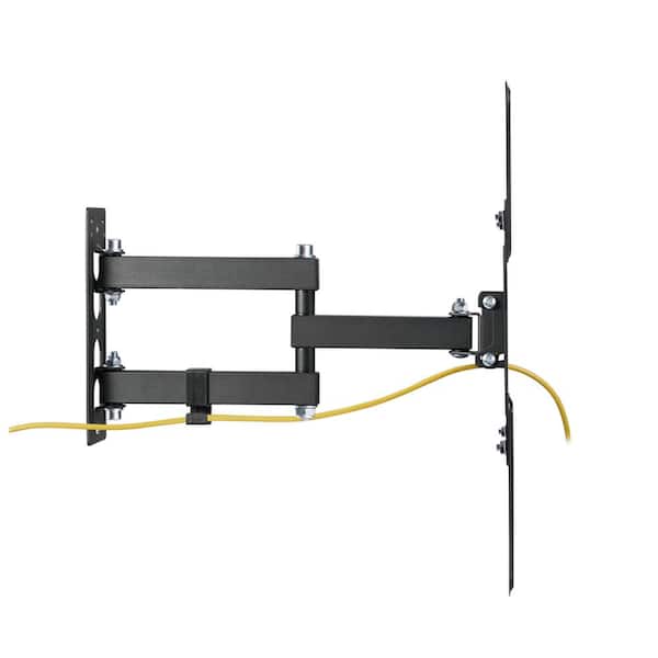 Rocky Full Motion Wall Mount for 17"-65" TVs, VESA 100x100-400x400mm, 77 lbs Capacity, Tilt & Swivel, with Cable Management