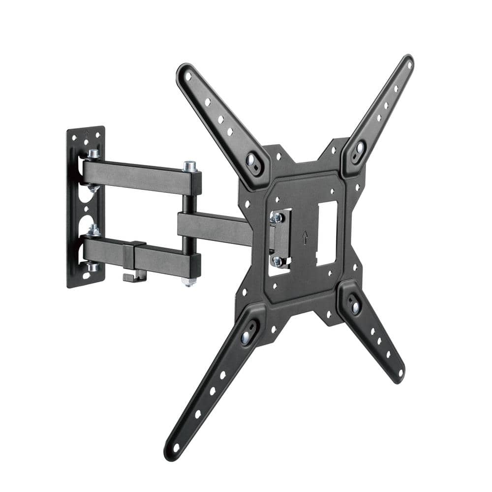Rocky Full Motion Wall Mount for 17"-65" TVs, VESA 100x100-400x400mm, 77 lbs Capacity, Tilt & Swivel, with Cable Management