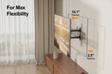 Brookstone Full Motion Wall Mount for 36"-85" TVs, Swivel, Tilt, Max 77 lbs