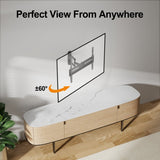 Brookstone Full Motion Wall Mount for 36"-85" TVs, Swivel, Tilt, Max 77 lbs