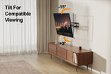 Brookstone Full Motion Wall Mount for 36″–85″ TVs, 99 lbs Capacity, Swivel, Tilt & Level Adjustment