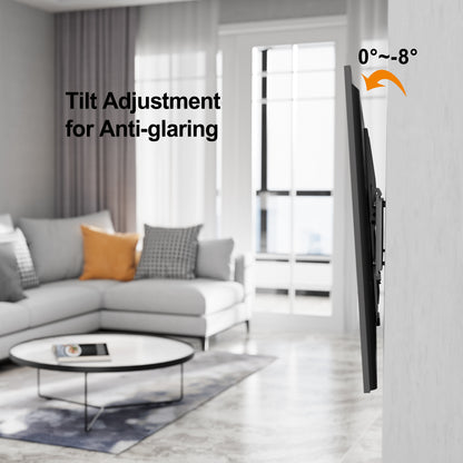 Rocky Tilt Wall Mount for 26"-70" TVs, Low Profile, Tilt, 99 lbs Capacity, VESA 200x200–400x400mm