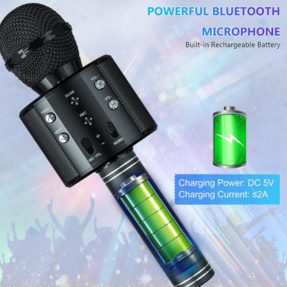 Bluetooth Karaoke Microphone With FM Radio