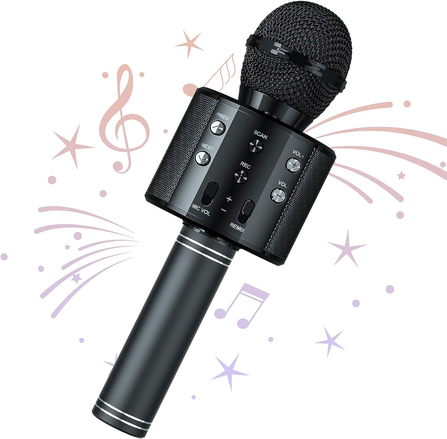 Bluetooth Karaoke Microphone With FM Radio