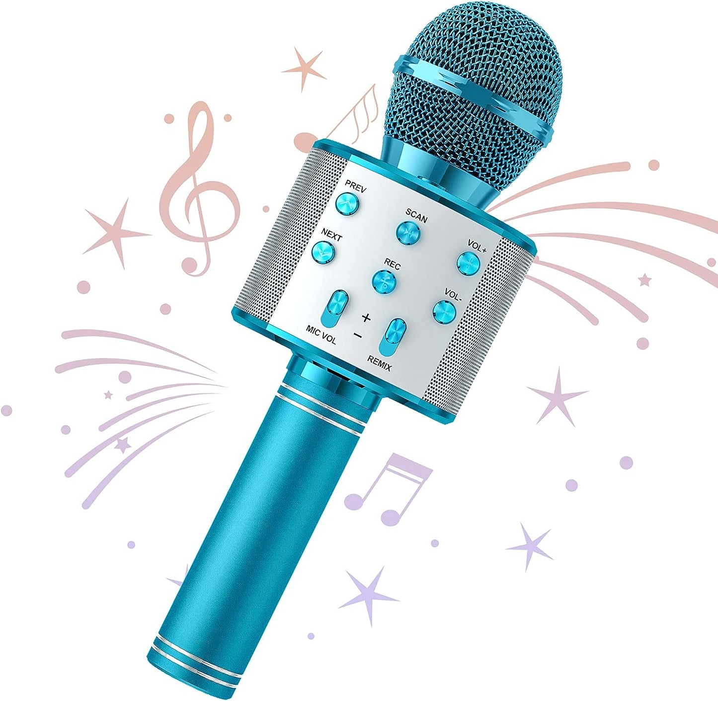 Bluetooth Karaoke Microphone With FM Radio