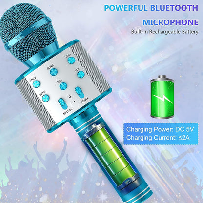 Bluetooth Karaoke Microphone With FM Radio