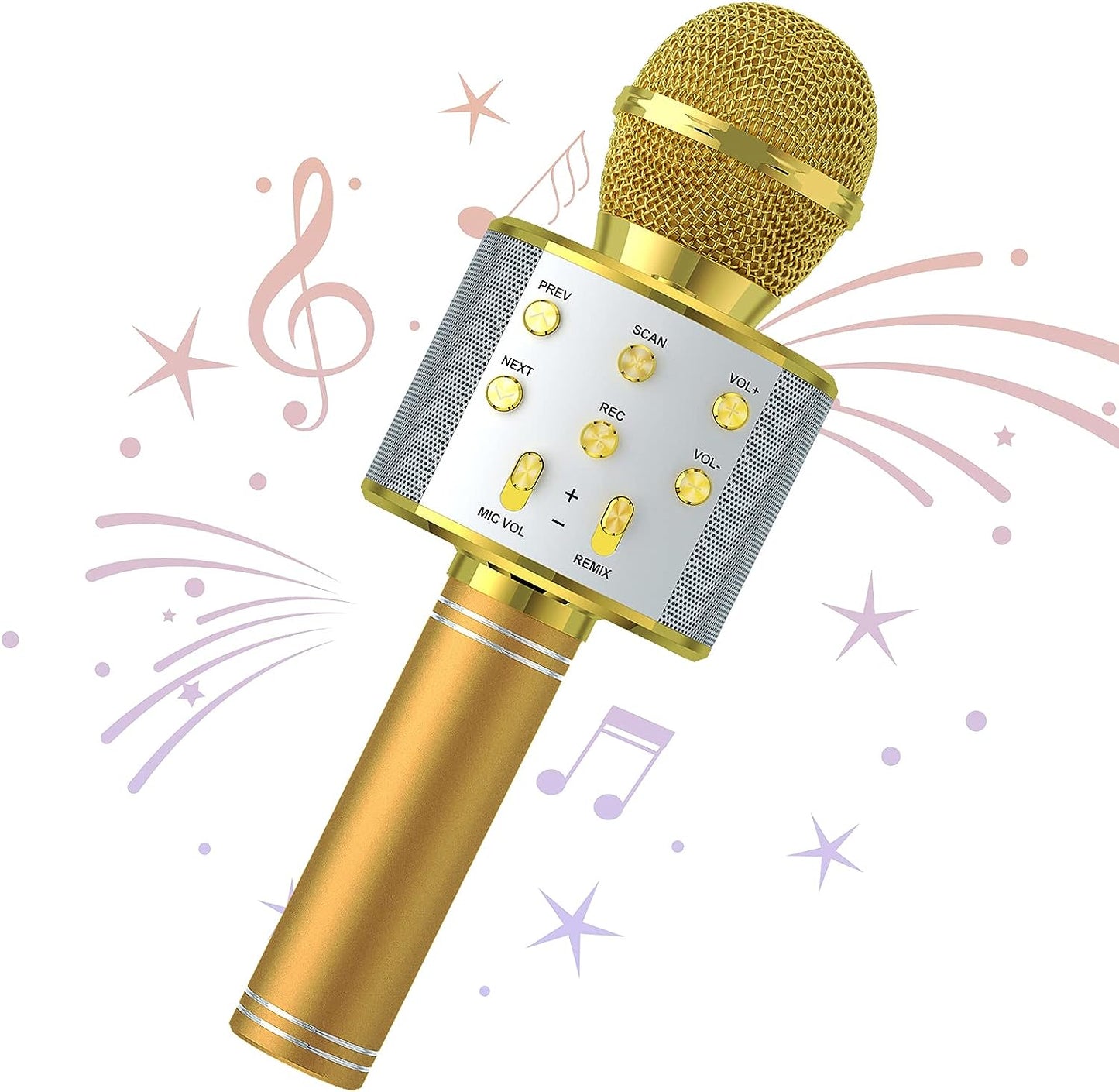 Bluetooth Karaoke Microphone With FM Radio