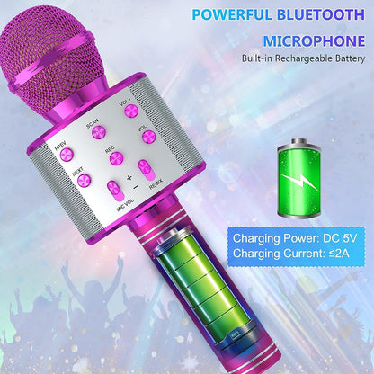 Bluetooth Karaoke Microphone With FM Radio
