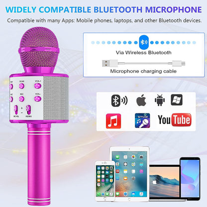 Bluetooth Karaoke Microphone With FM Radio