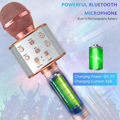 Bluetooth Karaoke Microphone With FM Radio