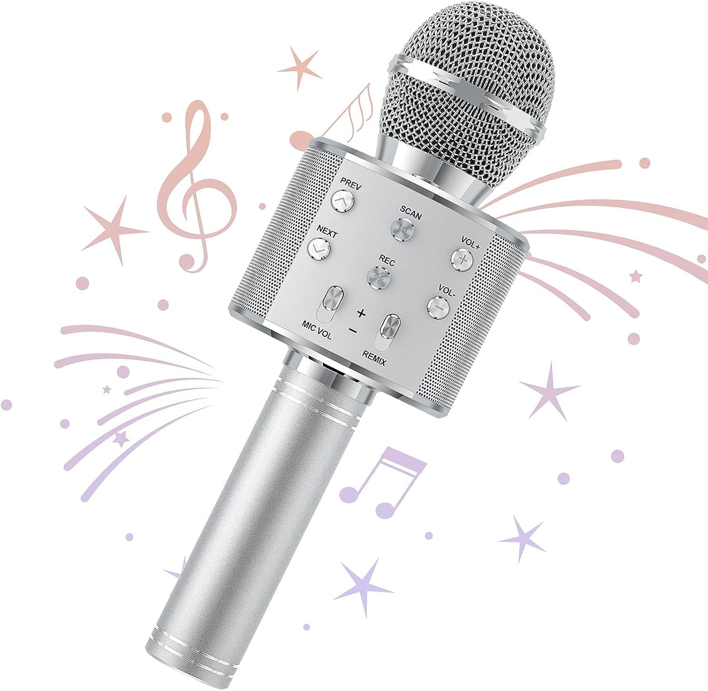 Bluetooth Karaoke Microphone With FM Radio