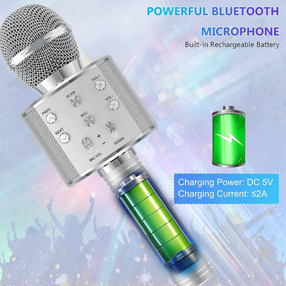 Bluetooth Karaoke Microphone With FM Radio