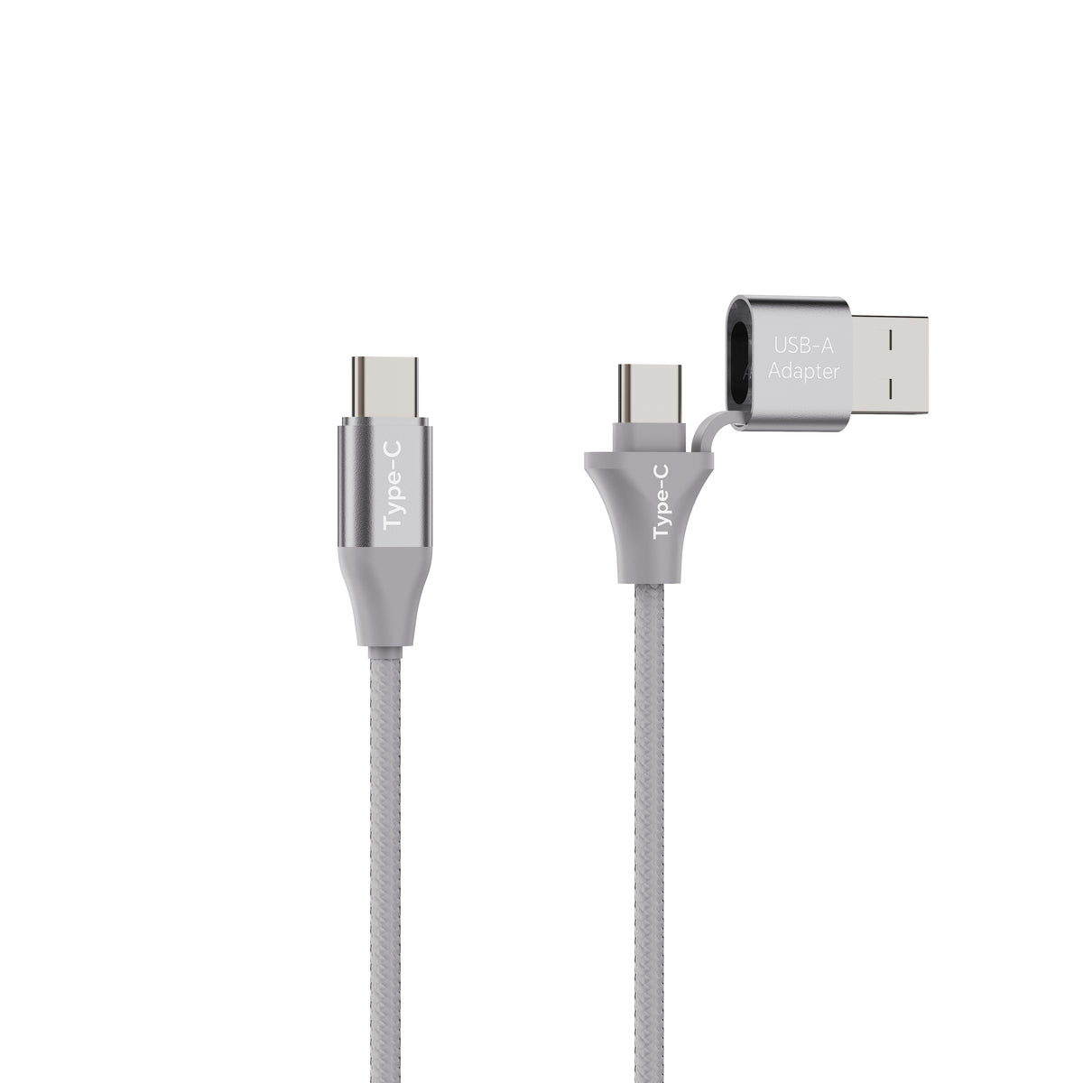 Emerald 10ft Braided USB-A or USB-C to USB-C (Type-C), Fast Charging & Data Syncing Cable
