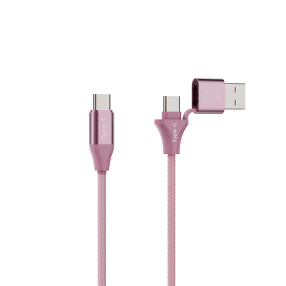 Emerald 10ft Braided USB-A or USB-C to USB-C (Type-C), Fast Charging & Data Syncing Cable