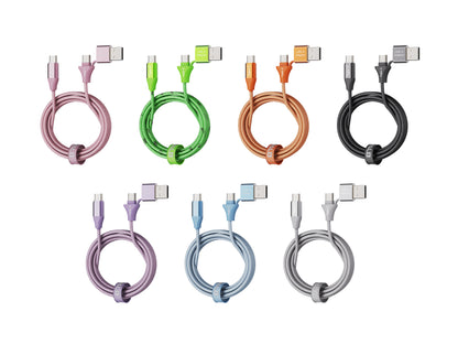 Emerald 10ft Braided USB-A or USB-C to USB-C (Type-C), Fast Charging & Data Syncing Cable