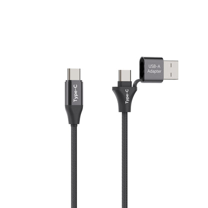 Emerald 6ft Braided USB-A or USB-C to USB-C (Type-C), Fast Charging & Data Syncing Cable