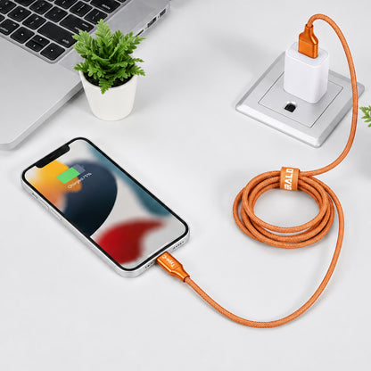 Emerald 6ft Braided USB-A or USB-C to USB-C (Type-C), Fast Charging & Data Syncing Cable