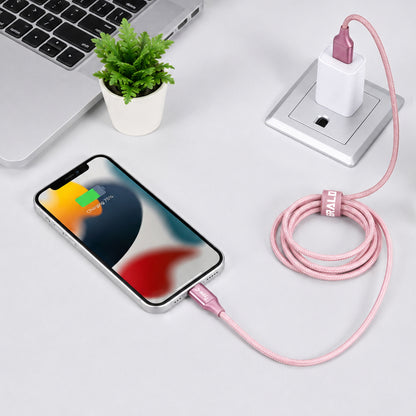 Emerald 6ft Braided USB-A or USB-C to USB-C (Type-C), Fast Charging & Data Syncing Cable