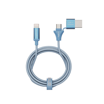 Emerald 10ft Braided USB-A or USB-C to Lightning, Fast Charging & Data Syncing Cable Compatible with iPhone