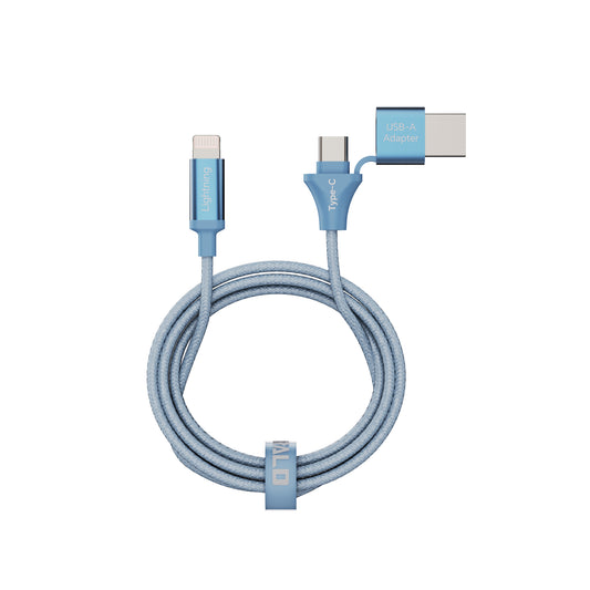 Emerald 10ft Braided USB-A or USB-C to Lightning, Fast Charging & Data Syncing Cable Compatible with iPhone
