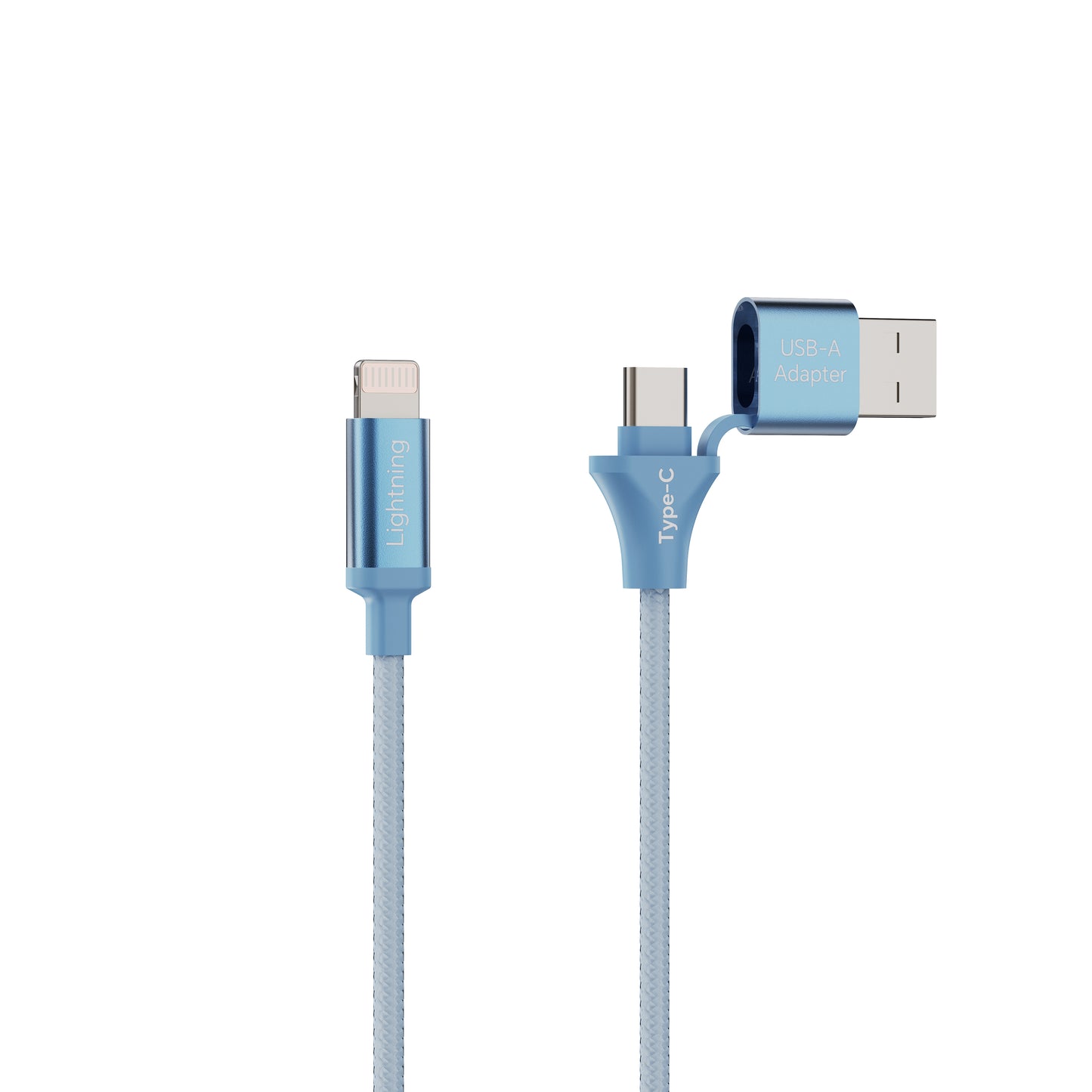 Emerald 10ft Braided USB-A or USB-C to Lightning, Fast Charging & Data Syncing Cable Compatible with iPhone
