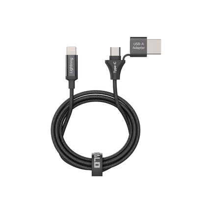 Emerald 10ft Braided USB-A or USB-C to Lightning, Fast Charging & Data Syncing Cable Compatible with iPhone