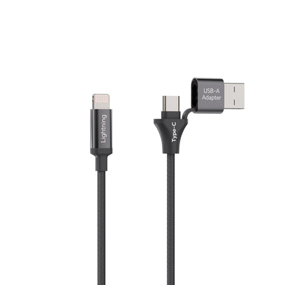 Emerald 10ft Braided USB-A or USB-C to Lightning, Fast Charging & Data Syncing Cable Compatible with iPhone