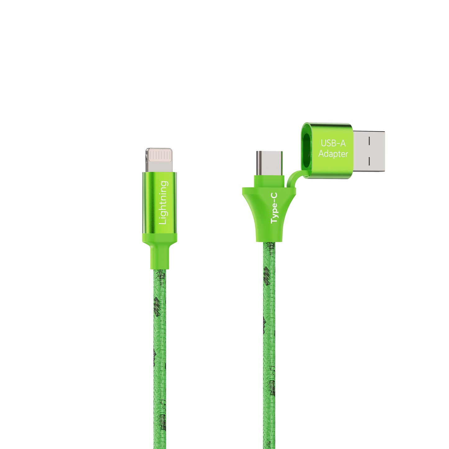 Emerald 10ft Braided USB-A or USB-C to Lightning, Fast Charging & Data Syncing Cable Compatible with iPhone
