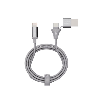 Emerald 10ft Braided USB-A or USB-C to Lightning, Fast Charging & Data Syncing Cable Compatible with iPhone