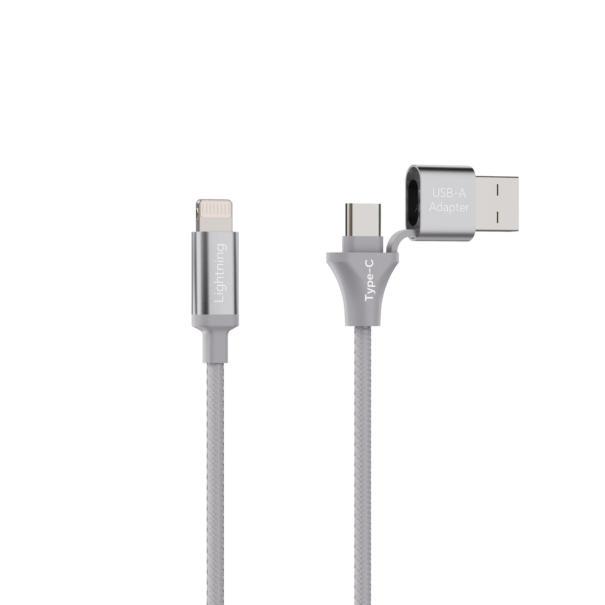 Emerald 10ft Braided USB-A or USB-C to Lightning, Fast Charging & Data Syncing Cable Compatible with iPhone
