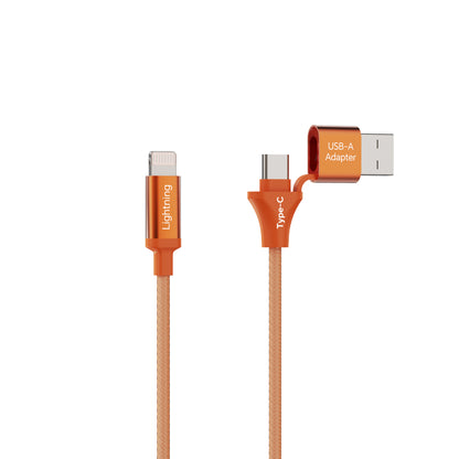 Emerald 10ft Braided USB-A or USB-C to Lightning, Fast Charging & Data Syncing Cable Compatible with iPhone