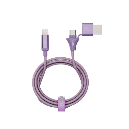 Emerald 10ft Braided USB-A or USB-C to Lightning, Fast Charging & Data Syncing Cable Compatible with iPhone