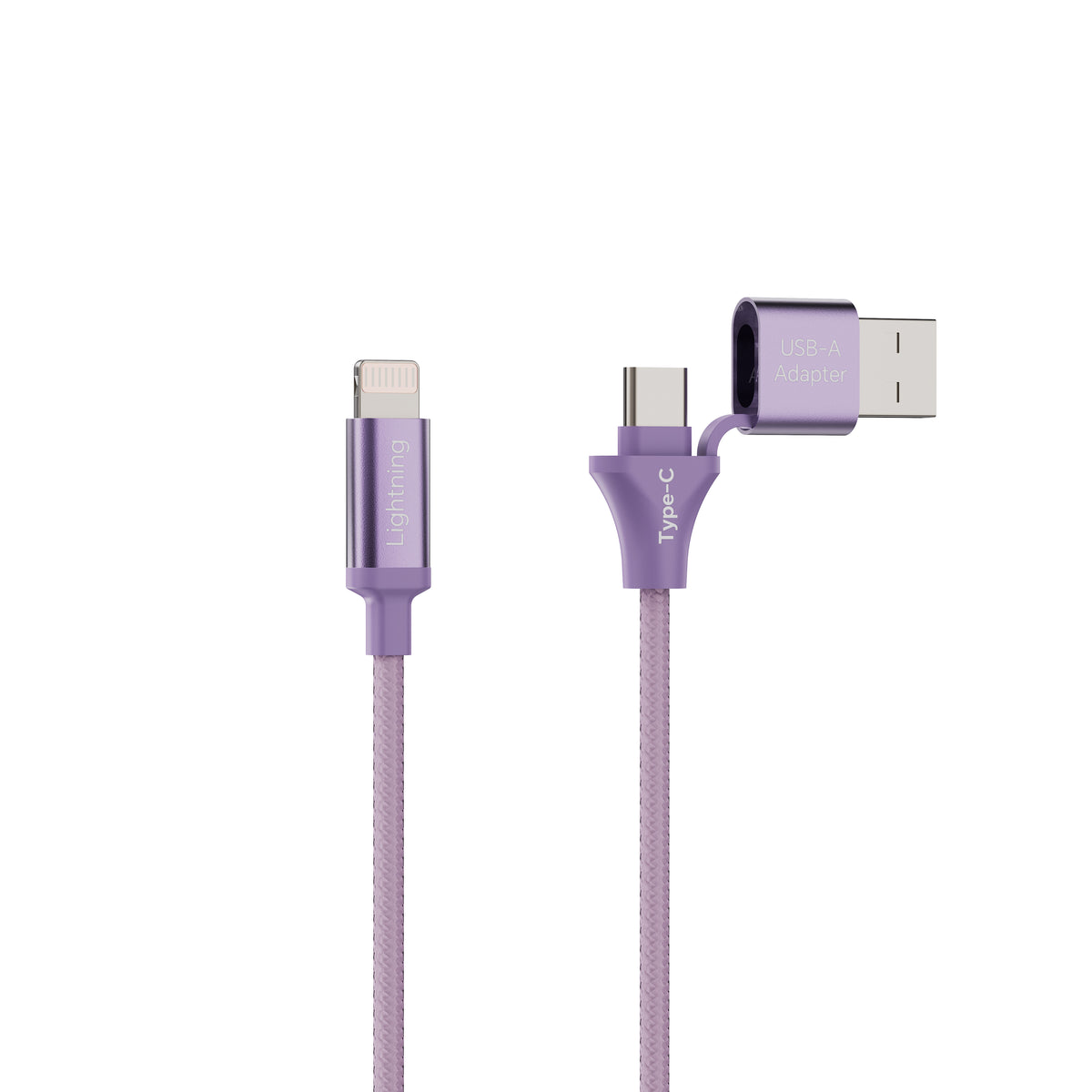 Emerald 10ft Braided USB-A or USB-C to Lightning, Fast Charging & Data Syncing Cable Compatible with iPhone