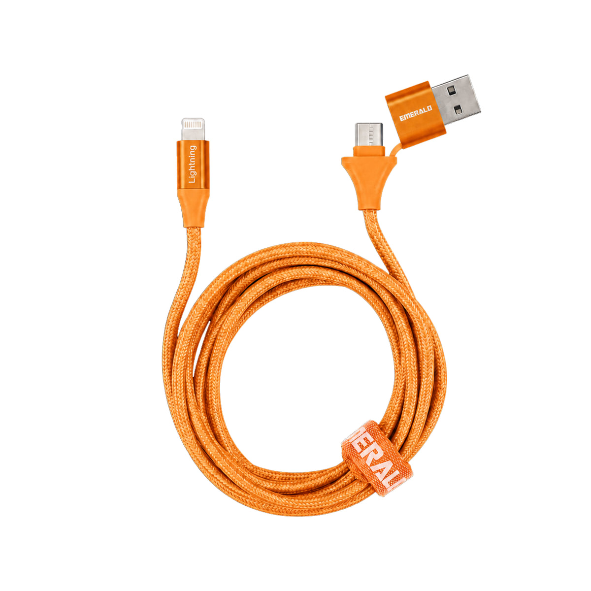 Emerald 6ft Braided USB-A or USB-C to Lightning, Fast Charging & Data Syncing Cable Compatible with iPhone