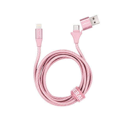 Emerald 6ft Braided USB-A or USB-C to Lightning, Fast Charging & Data Syncing Cable Compatible with iPhone